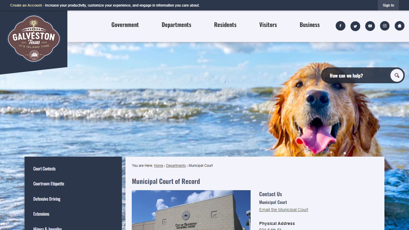 Municipal Court of Record | Galveston, TX - Official Website